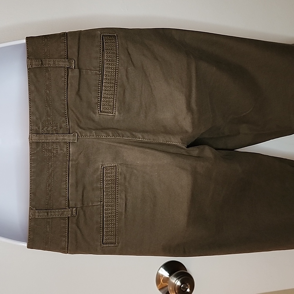 The Limited Khaki Pants Wide Leg, Olive Green, Size 4 - Picture 7 of 13